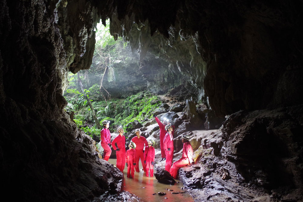 初級洞窟探検の目的地でもある3つ目の洞窟に到着